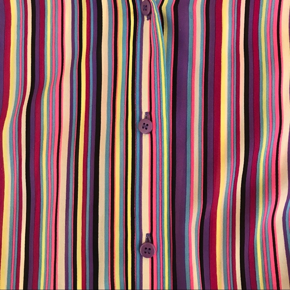 Laundry by Shelli Segal multi colour silk blouse. - Picture 6 of 7